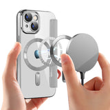 Husa pentru iPhone 15 Plus, Techsuit SmartMag Book Case, albastru