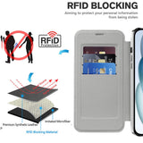 Husa pentru iPhone 15 Plus, Techsuit SmartMag Book Case, albastru