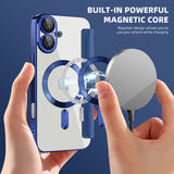 Husa pentru iPhone 16, Techsuit SmartMag Book Case, albastru