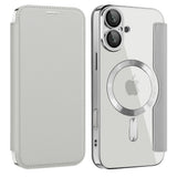 Husa pentru iPhone 16, Techsuit SmartMag Book Case, albastru