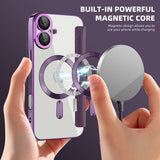 Husa pentru iPhone 16, Techsuit SmartMag Book Case, albastru