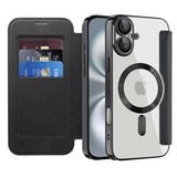 Husa pentru iPhone 16 Plus, Techsuit SmartMag Book Case, albastru