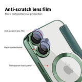Husa pentru iPhone 16 Plus, Techsuit SmartMag Book Case, albastru