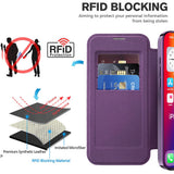 Husa pentru iPhone 16 Plus, Techsuit SmartMag Book Case, albastru