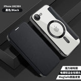Husa pentru iPhone 16e, Techsuit SmartMag Book Case, albastru