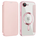 Husa pentru iPhone 16e, Techsuit SmartMag Book Case, albastru