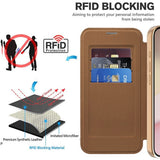 Husa pentru iPhone 16e, Techsuit SmartMag Book Case, albastru
