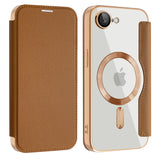 Husa pentru iPhone 16e, Techsuit SmartMag Book Case, albastru
