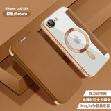 Husa pentru iPhone 16e, Techsuit SmartMag Book Case, albastru