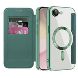 Husa pentru iPhone 16e, Techsuit SmartMag Book Case, albastru