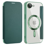 Husa pentru iPhone 16e, Techsuit SmartMag Book Case, albastru