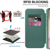 Husa pentru iPhone 16e, Techsuit SmartMag Book Case, albastru