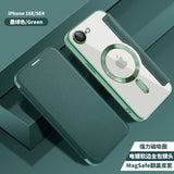Husa pentru iPhone 16e, Techsuit SmartMag Book Case, albastru