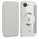Husa pentru iPhone 16e, Techsuit SmartMag Book Case, albastru