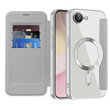 Husa pentru iPhone 16e, Techsuit SmartMag Book Case, albastru