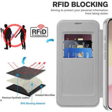Husa pentru iPhone 16e, Techsuit SmartMag Book Case, albastru