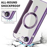 Husa pentru iPhone 16e, Techsuit SmartMag Book Case, albastru