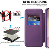 Husa pentru iPhone 16e, Techsuit SmartMag Book Case, albastru