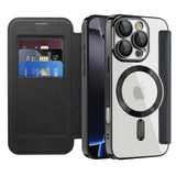 Husa pentru iPhone 16 Pro Max, Techsuit SmartMag Book Case, albastru