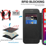 Husa pentru iPhone 16 Pro Max, Techsuit SmartMag Book Case, albastru