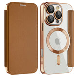 Husa pentru iPhone 16 Pro Max, Techsuit SmartMag Book Case, albastru
