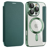 Husa pentru iPhone 16 Pro Max, Techsuit SmartMag Book Case, albastru