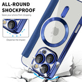 Husa pentru iPhone 16 Pro Max, Techsuit SmartMag Book Case, albastru