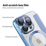 Husa pentru iPhone 16 Pro Max, Techsuit SmartMag Book Case, bleu