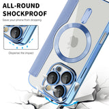 Husa pentru iPhone 16 Pro Max, Techsuit SmartMag Book Case, bleu