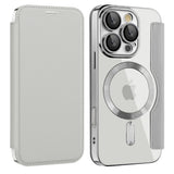 Husa pentru iPhone 16 Pro Max, Techsuit SmartMag Book Case, albastru