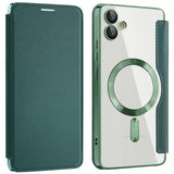 Husa pentru Samsung Galaxy A05, Techsuit SmartMag Book Case, albastru