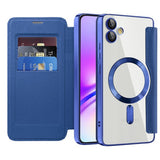Husa pentru Samsung Galaxy A05, Techsuit SmartMag Book Case, albastru