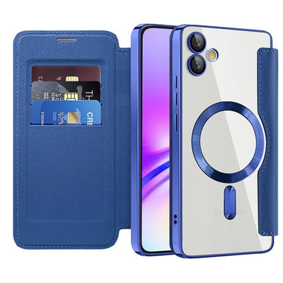 Husa pentru Samsung Galaxy A05, Techsuit SmartMag Book Case, albastru