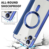 Husa pentru Samsung Galaxy A05, Techsuit SmartMag Book Case, albastru