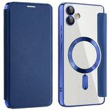 Husa pentru Samsung Galaxy A05, Techsuit SmartMag Book Case, albastru