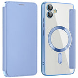 Husa pentru Samsung Galaxy A05, Techsuit SmartMag Book Case, bleu