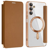 Husa pentru Samsung Galaxy A05s, Techsuit SmartMag Book Case, albastru