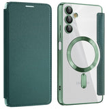 Husa pentru Samsung Galaxy A05s, Techsuit SmartMag Book Case, albastru