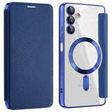 Husa pentru Samsung Galaxy A05s, Techsuit SmartMag Book Case, albastru