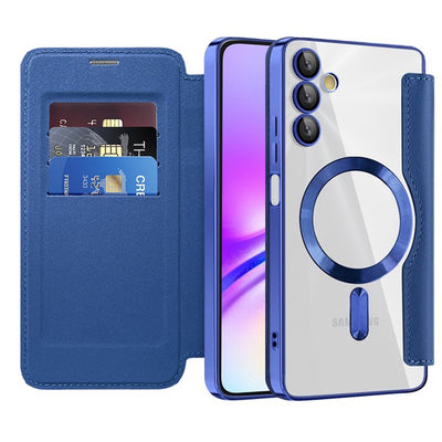 Husa pentru Samsung Galaxy A05s, Techsuit SmartMag Book Case, albastru