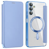 Husa pentru Samsung Galaxy A05s, Techsuit SmartMag Book Case, bleu