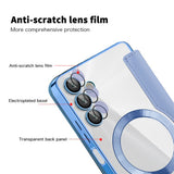 Husa pentru Samsung Galaxy A05s, Techsuit SmartMag Book Case, bleu