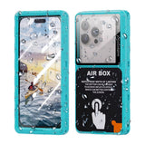 Husa pentru Samsung Galaxy S23 Ultra, ShellBox AirBox Waterproof IP68 Case (max. 6.9 inch), albastru
