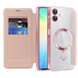 Husa pentru Samsung Galaxy A06 4G, Techsuit SmartMag Book Case, mov