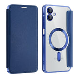 Husa pentru Samsung Galaxy A06 4G, Techsuit SmartMag Book Case, albastru