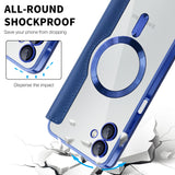 Husa pentru Samsung Galaxy A06 4G, Techsuit SmartMag Book Case, albastru