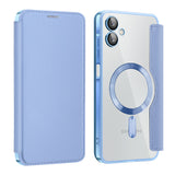 Husa pentru Samsung Galaxy A06 4G, Techsuit SmartMag Book Case, bleu