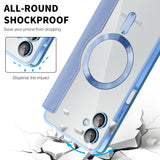 Husa pentru Samsung Galaxy A06 4G, Techsuit SmartMag Book Case, bleu