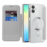 Husa pentru Samsung Galaxy A06 4G, Techsuit SmartMag Book Case, albastru
