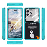 Husa pentru Samsung Galaxy S23 Ultra, ShellBox AirBox Waterproof IP68 Case (max. 6.9 inch), albastru